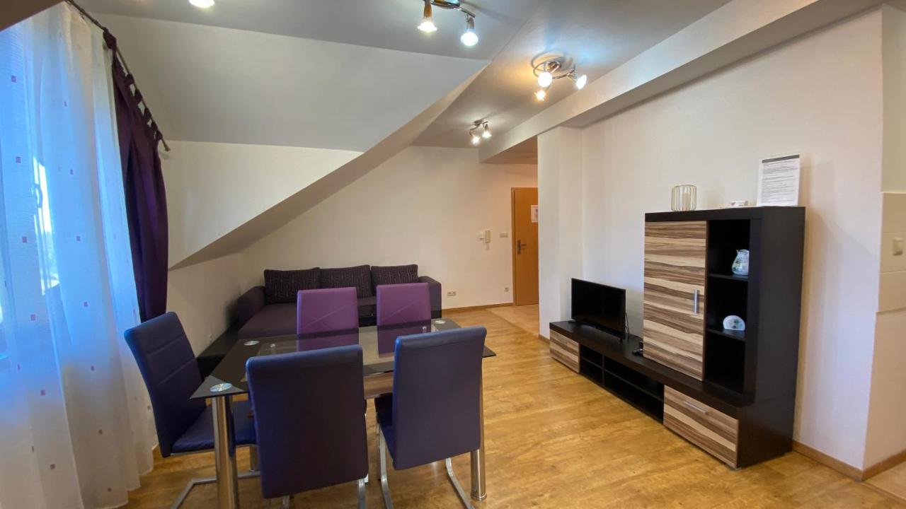 Attic dining and seating area