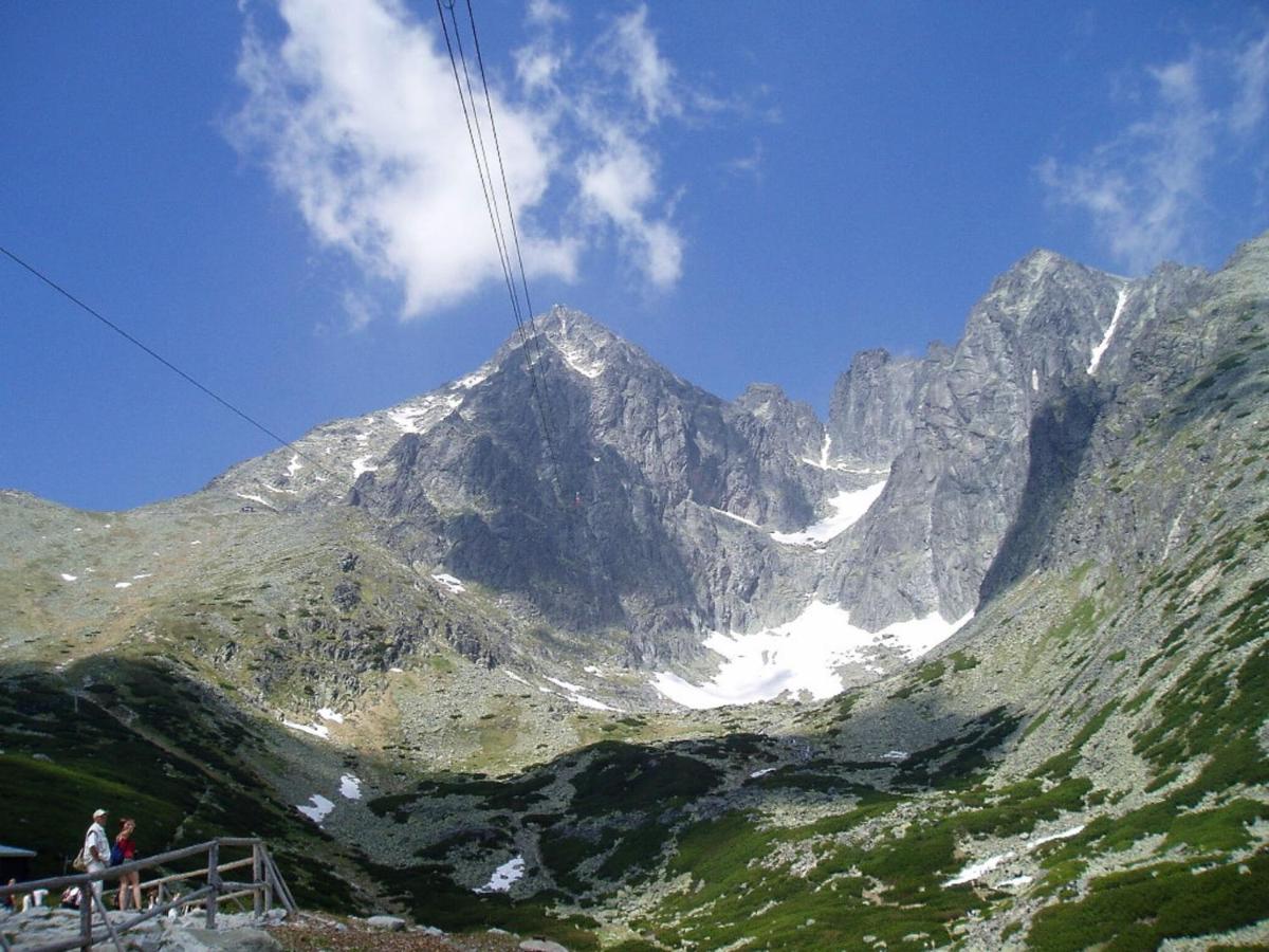 Lomnický štít peak in the High Tatras near Tatranská Lomnica