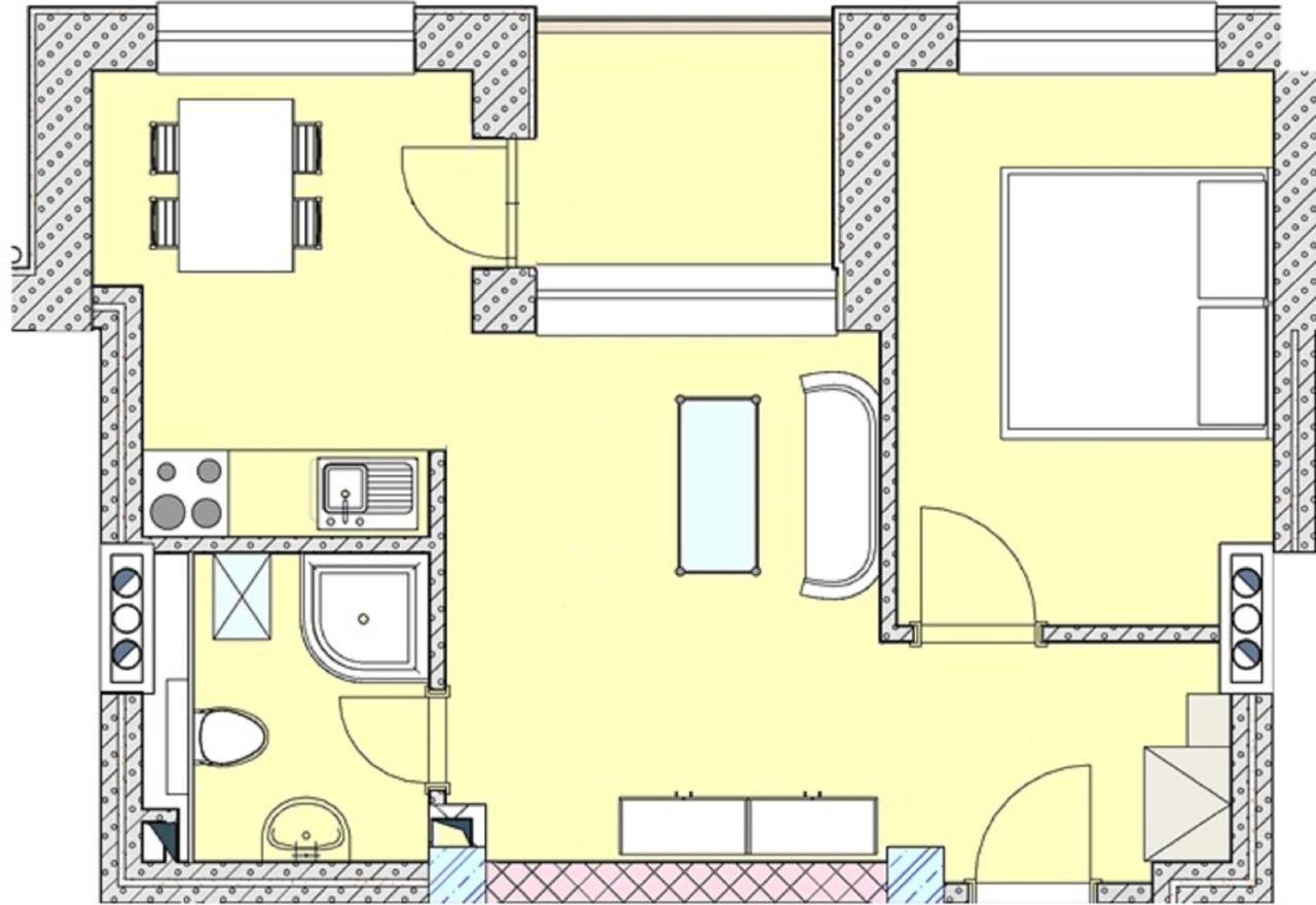 One-Bedroom Apartment – Attic — apartment floor plan
