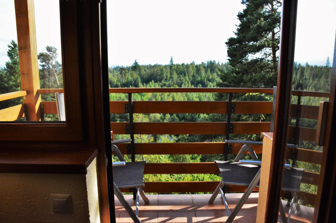 Forest and river view from the private balcony