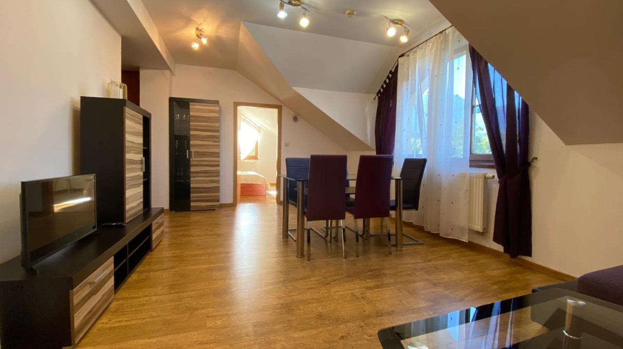 Mountain-view attic living area